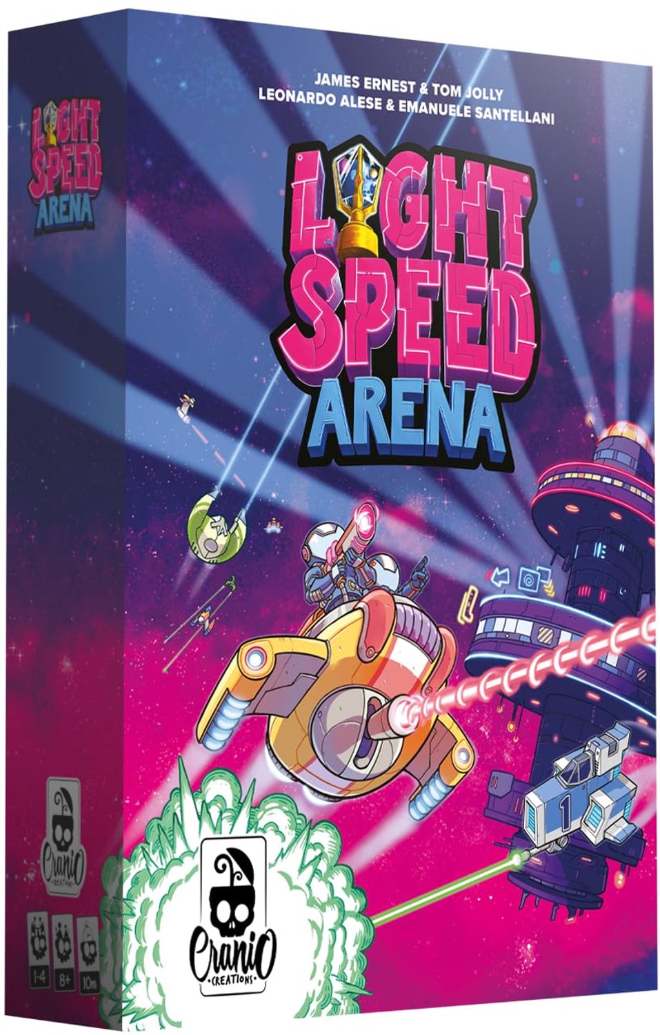 Light Speed Arena Bordspel voor Ruimtegevechten, 1-4 Spelers