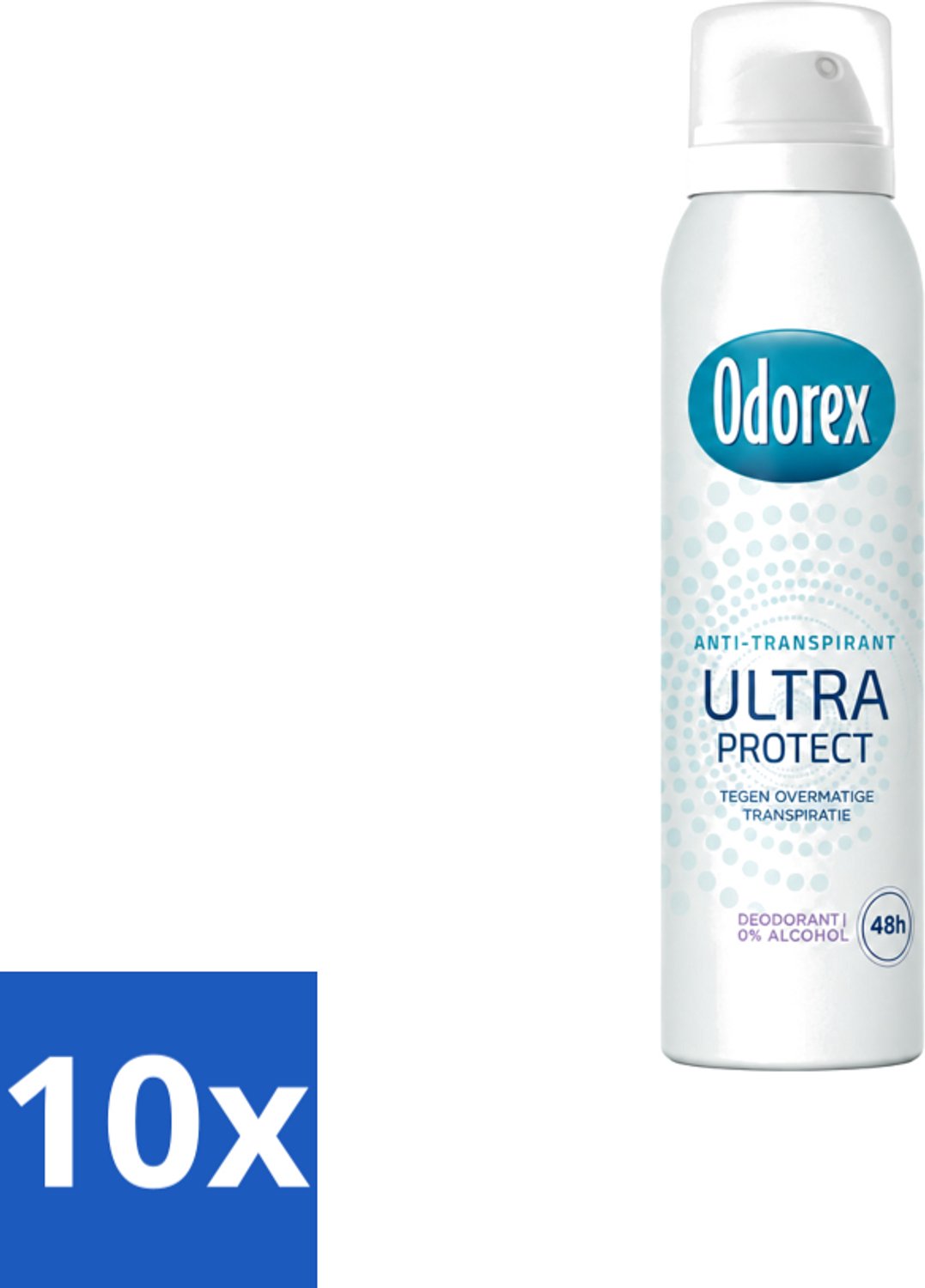 10 x Odorex - Deodorant Spray - Ultra Protect - Extra Krachtig - 150 ml - Voordeelverpakking - 10 stuks