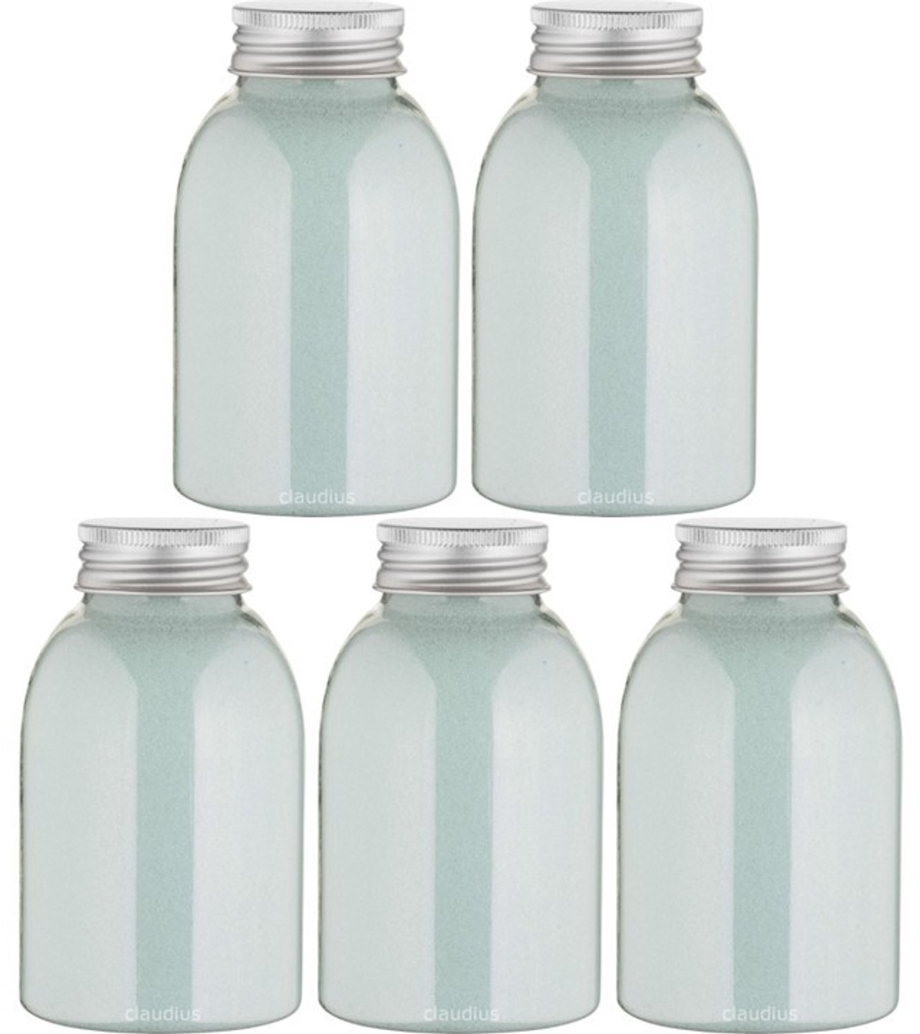 Claudius Scrubzout Hammam Herbal - 300 gram - Fles met aluminium dop - set van 5 stuks - Hydraterende Lichaamsscrub - Body Scrub