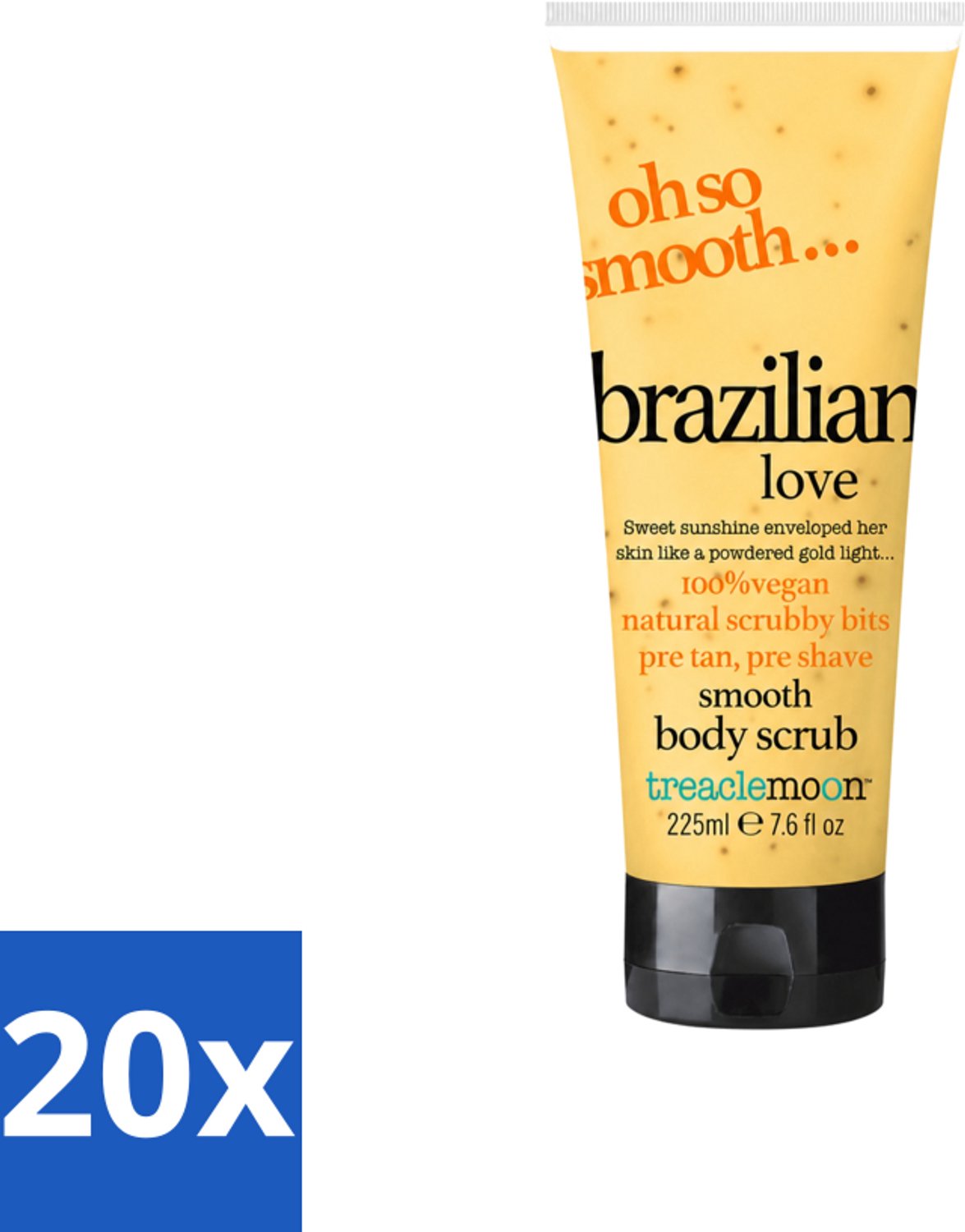 20 x Treaclemoon – Body Scrub – Brazilian Love – 225 ml - Voordeelverpakking - 20 stuks