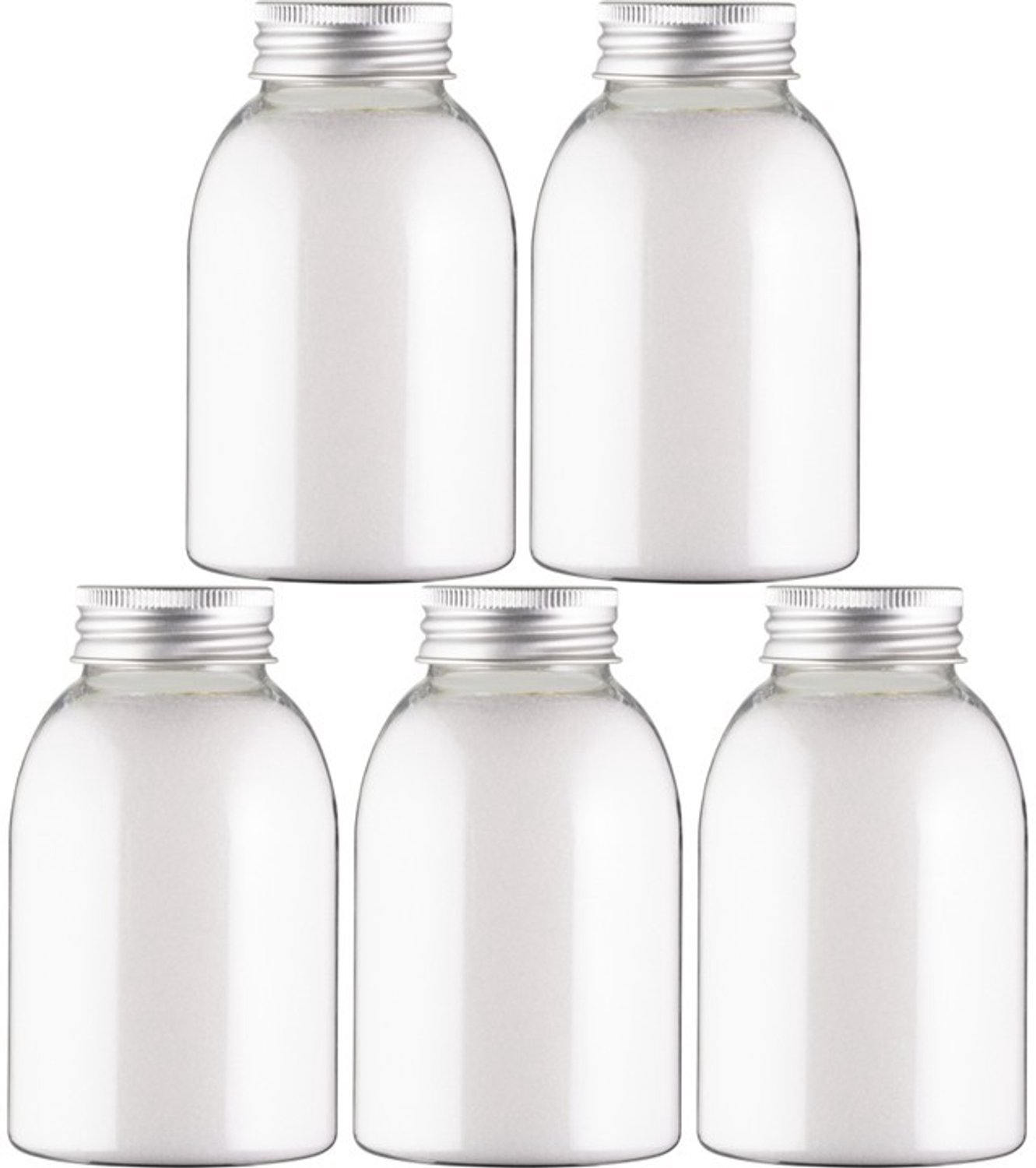 Claudius Scrubzout Kokos - 300 gram - Fles met aluminium dop - set van 5 stuks - Hydraterende Lichaamsscrub - Body Scrub