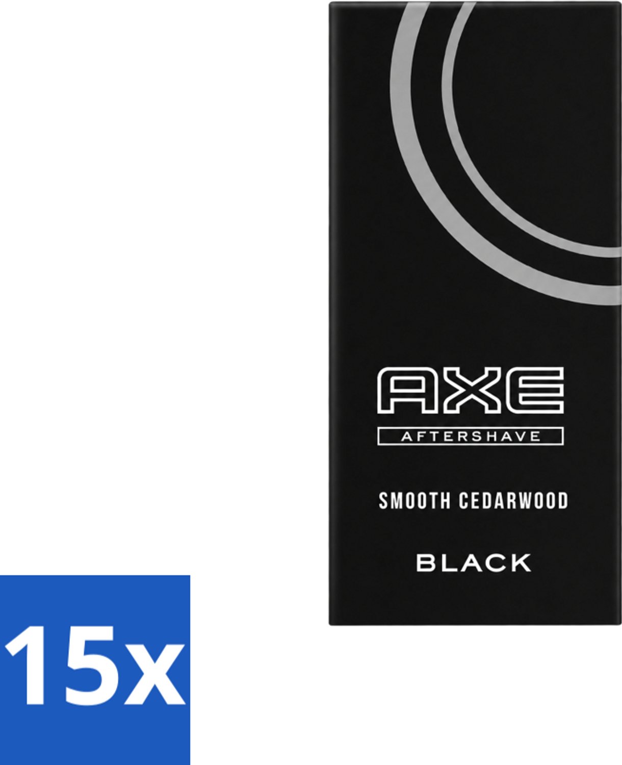 15 x Axe – Aftershave – Black – 100 ml - Voordeelverpakking - 15 stuks
