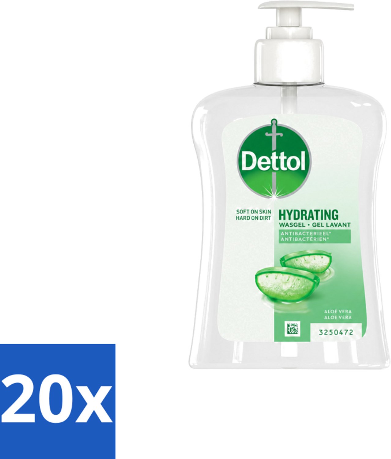 20 x Dettol – Antibacteriële Handzeep – Aloë Vera – 250 ml - Voordeelverpakking - 20 stuks