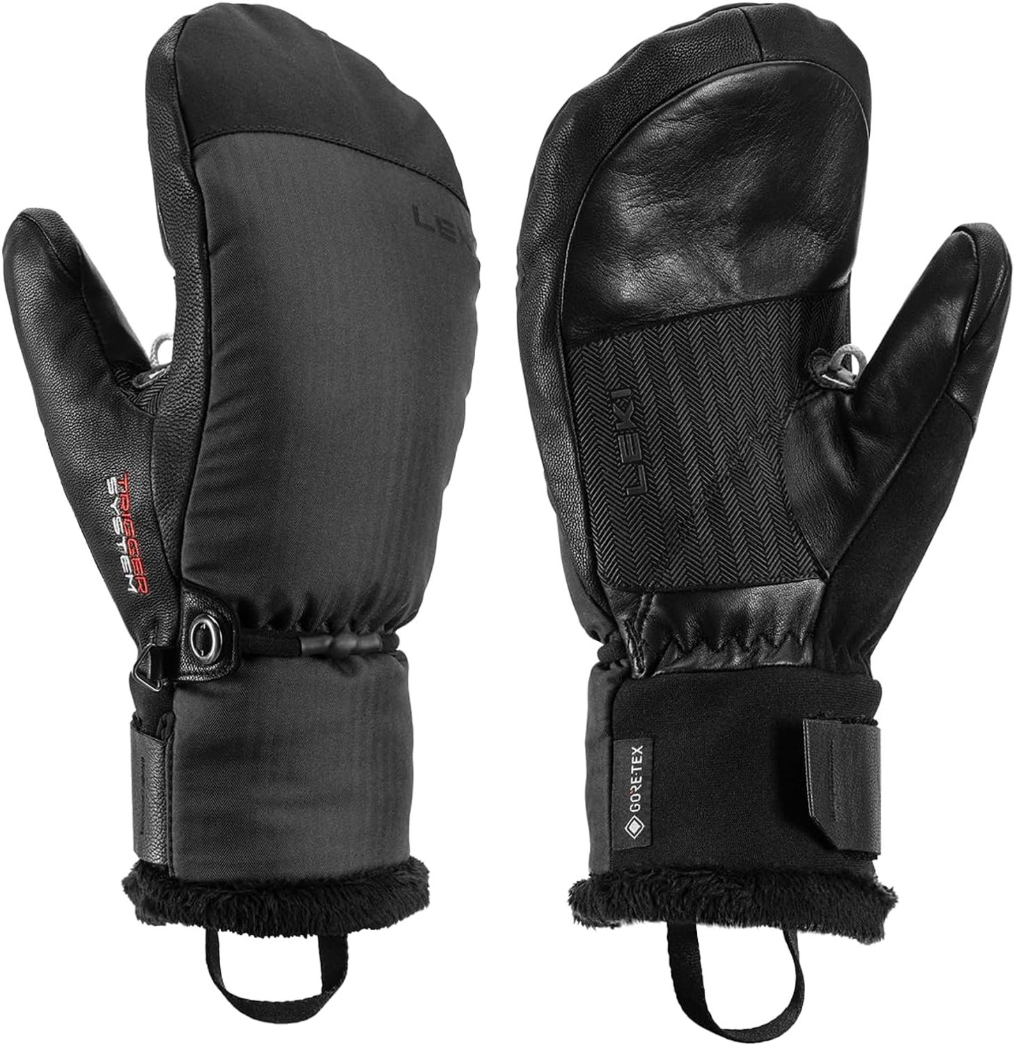 Dames Wanten Skihandschoenen Waterdicht Ademend Warm Zwart