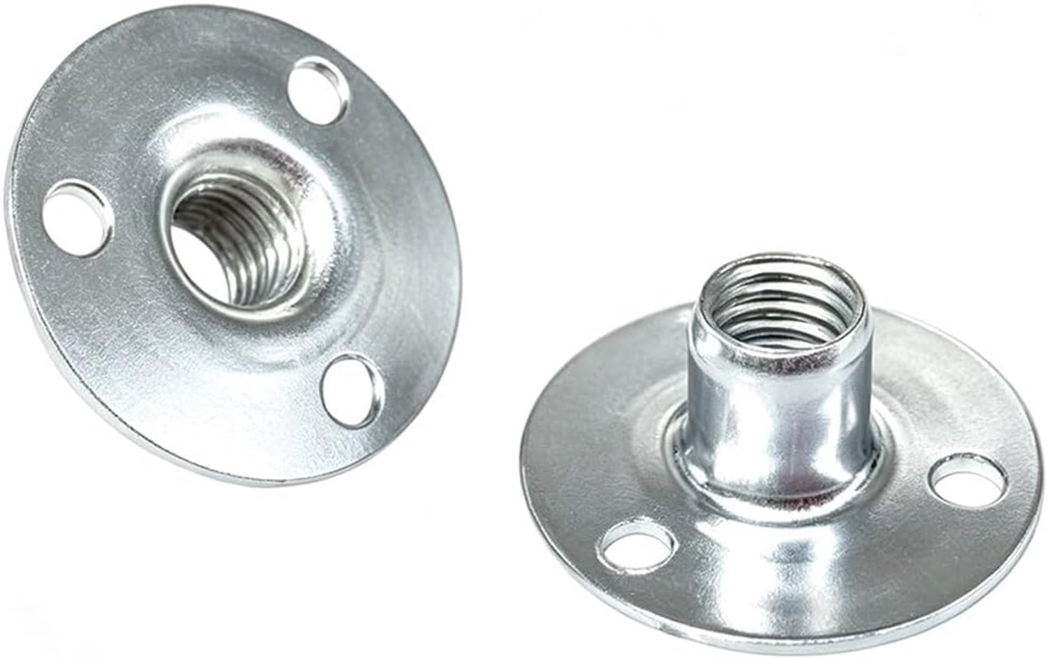 10 Stuks Ronde Basis 3 Gaten T-Moeren van Koolstofstaal