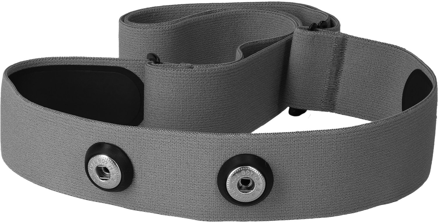 kwmobile Borstband voor Garmin HRM / Polar H1 H10 H9 H7 / Wahoo - Hartslagmeter Vervangende Cardio Borstband - Nylon grijs