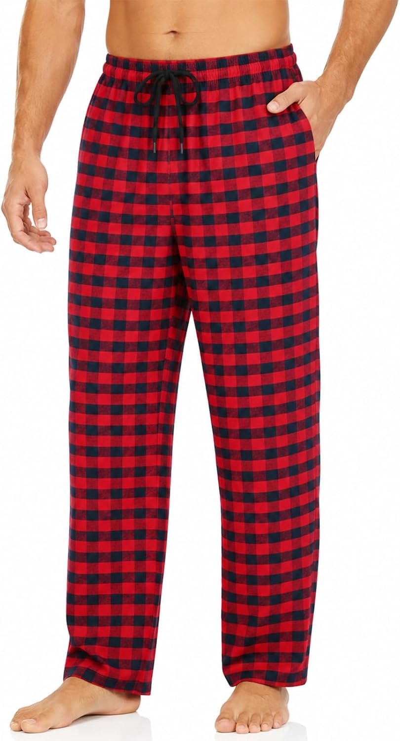 Pyjamabroek voor heren, riem met trekkoord, pyjamabroek met zak