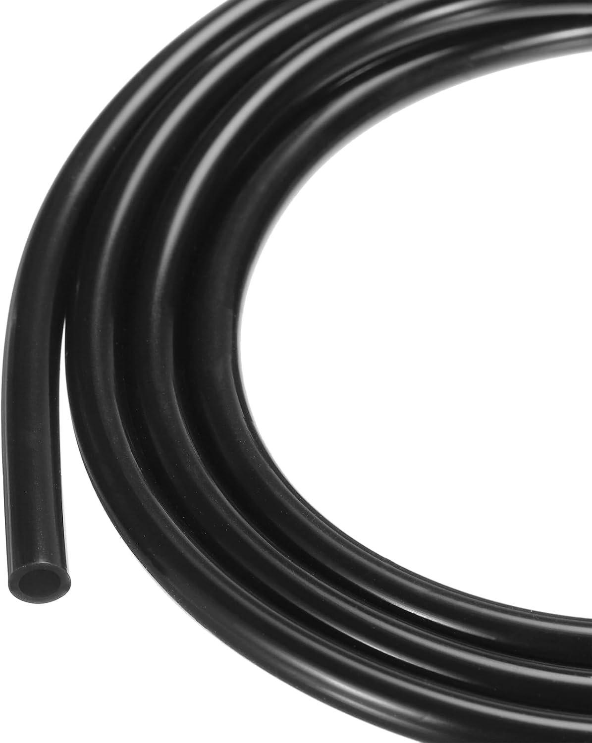 1 m (3ft) siliconen slang 3 mm ID 4,8 mm OD zwart industrieel plastic buizenstelsel pure siliconen slangen voor pomp sifoning afvoer irrigatie brouwen, 1/8 "x 3/16"
