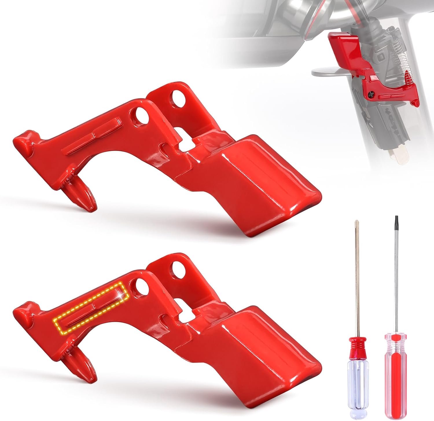 2 stuks V11 V10 schakelaar Versterkt voor Dyson SV12 SV14 vervangstukken Trigger Reparatie Knop Stofzuiger Schakelaar met reparatiegereedschap