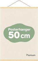 Porte-affiche (50 cm) en bois avec fermeture magnétique | 50 x 70 | système de suspension d'affiche - cadre d'affiche - cadre d'affiche - clip d'affiche - support d'affiche