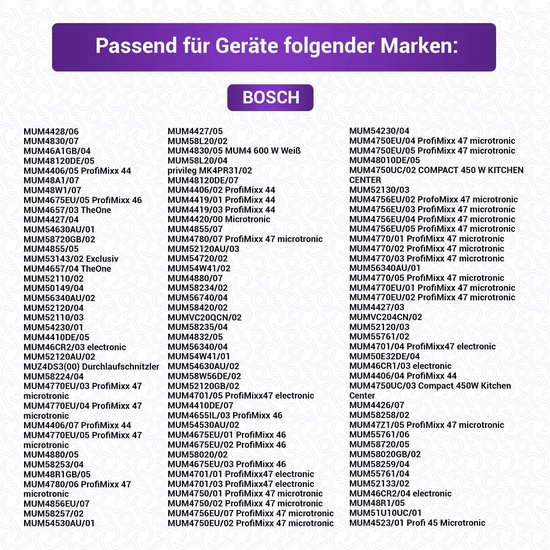 Koppeling voor Bosch MUM4/MUM5 Keukenmachine - Wit Plastic — afbeelding 3