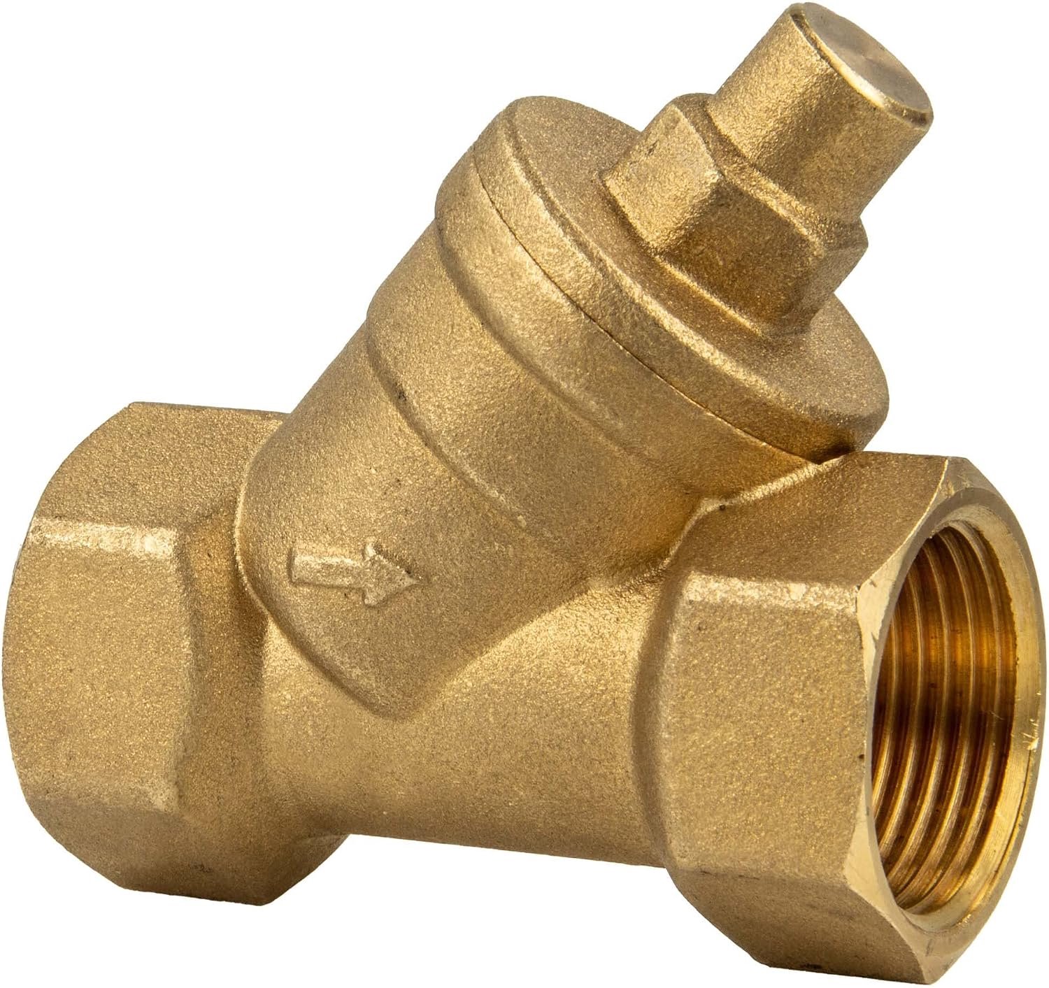 tecuro Hoekklep 1 1/4" DN32 Messing - Veerbelast, 10 Bar