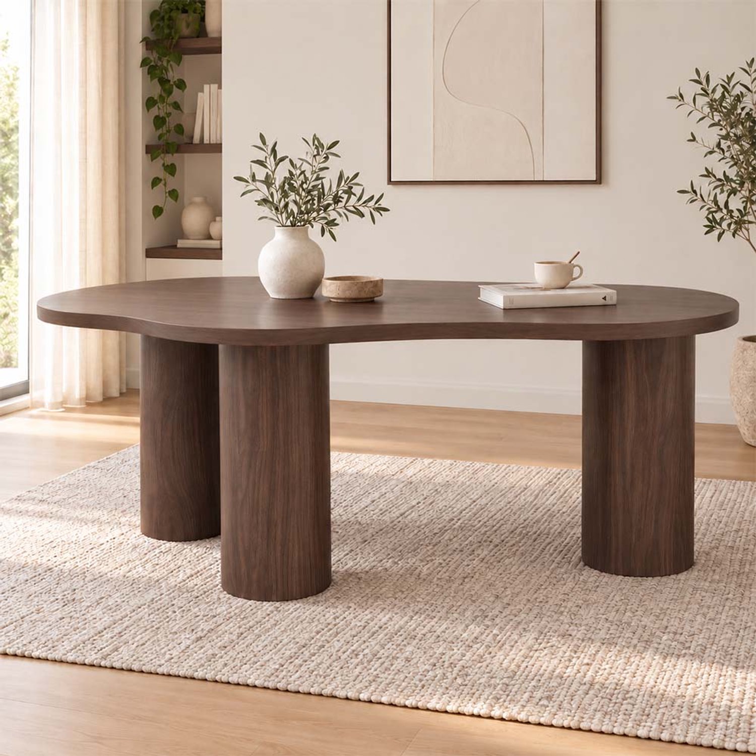 Milton & Oldbrook Eettafel 210 cm Sorano Walnootfineer Bruin