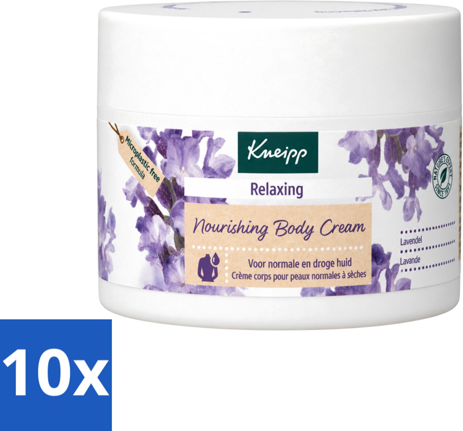 10 x Kneipp - Body crème - Relaxing - Lavendel - Rustgevende geur - 200 ml - Voordeelverpakking - 10 stuks