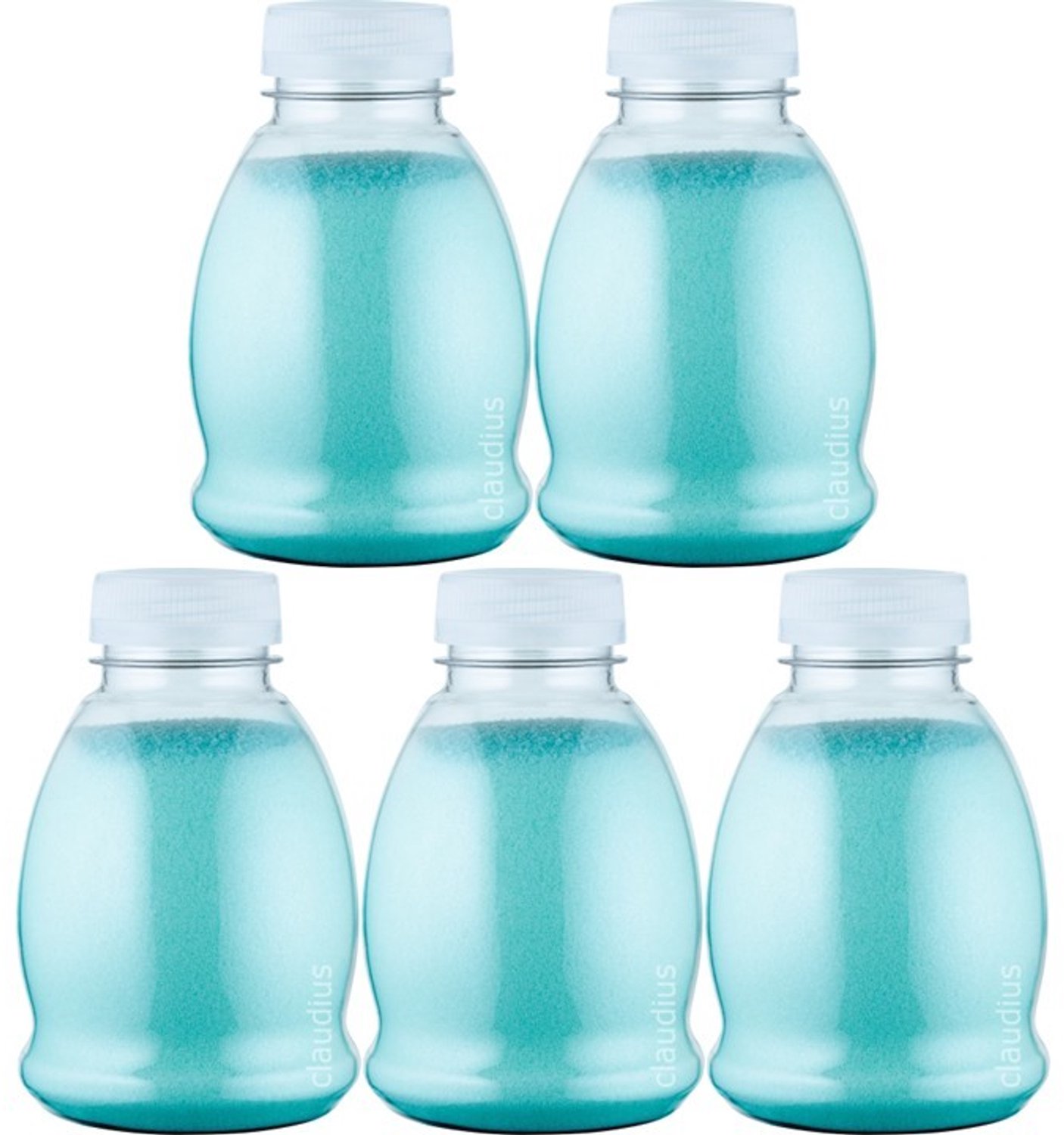 Claudius Scrubzout Hamam - 375 gram - Fles met transparante dop - Set van 5 stuks - Hydraterende Lichaamsscrub - Body Scrub