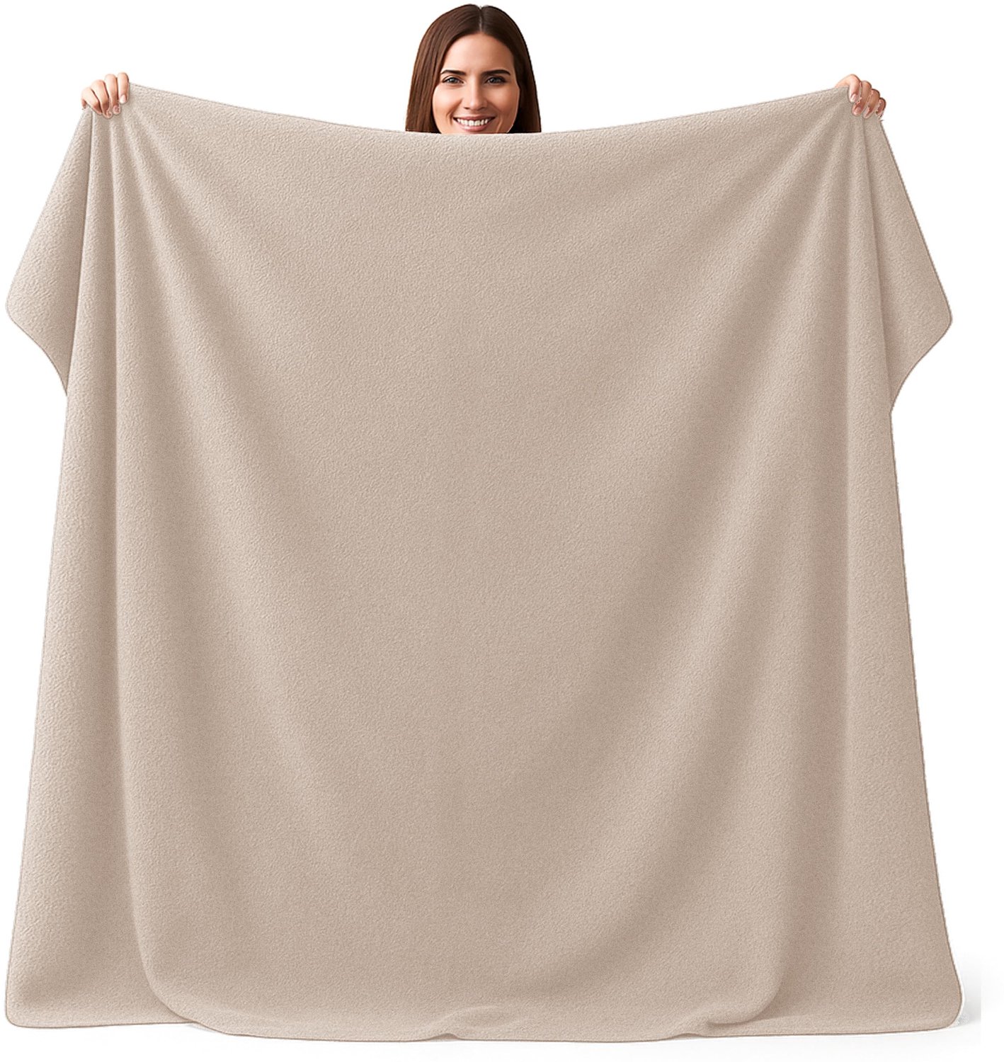 XXL Strandhanddoek - 200 x 200 cm, 100% katoen, beige