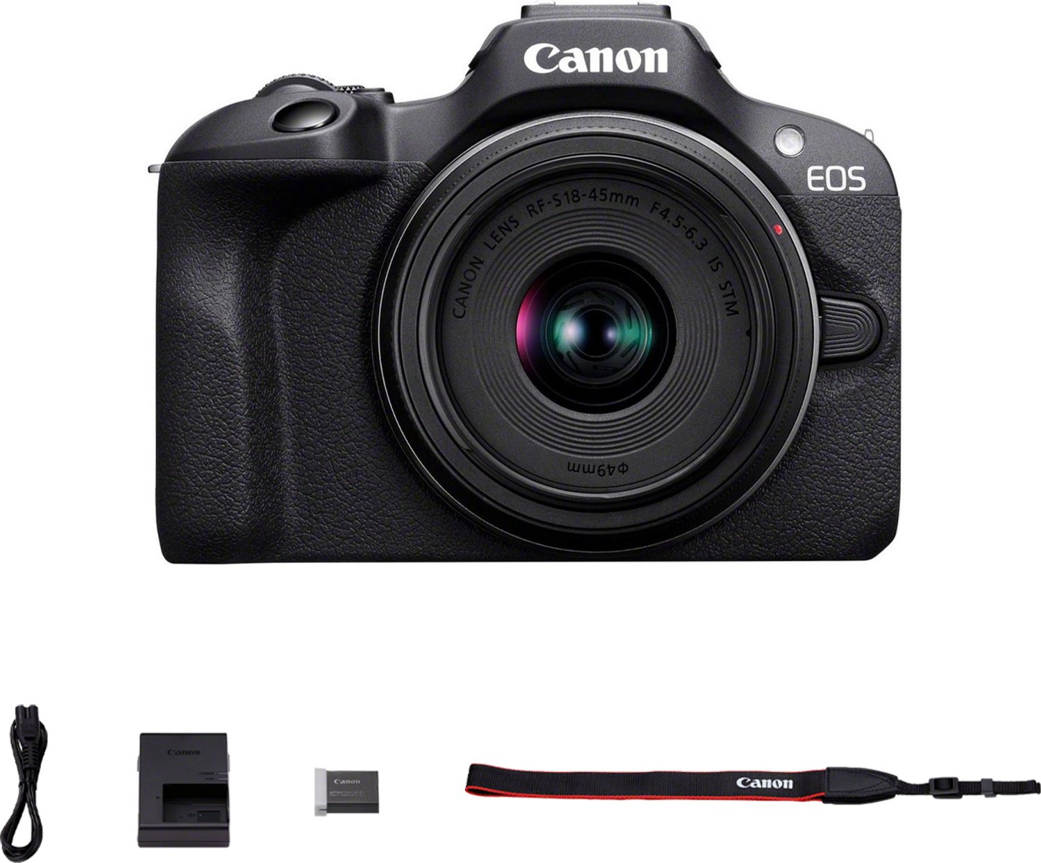 Bol.com Canon EOS R100 + RF-S 18-45 IS STM - Systeemcamera - Foto en Video - Compact formaat - Creative assist - Camera met stan... aanbieding