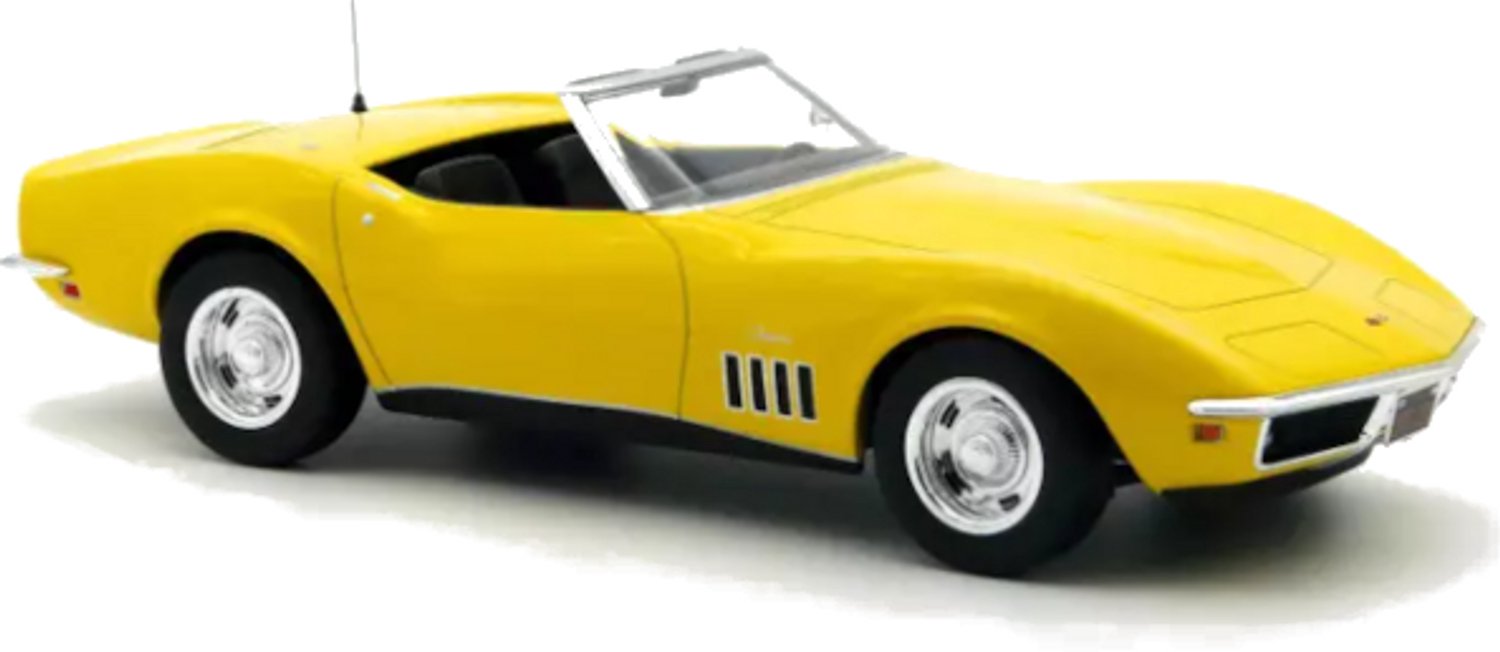Chevrolet Corvette Convertible 1969 Daytona Geel - Modelauto 1/18 Norev