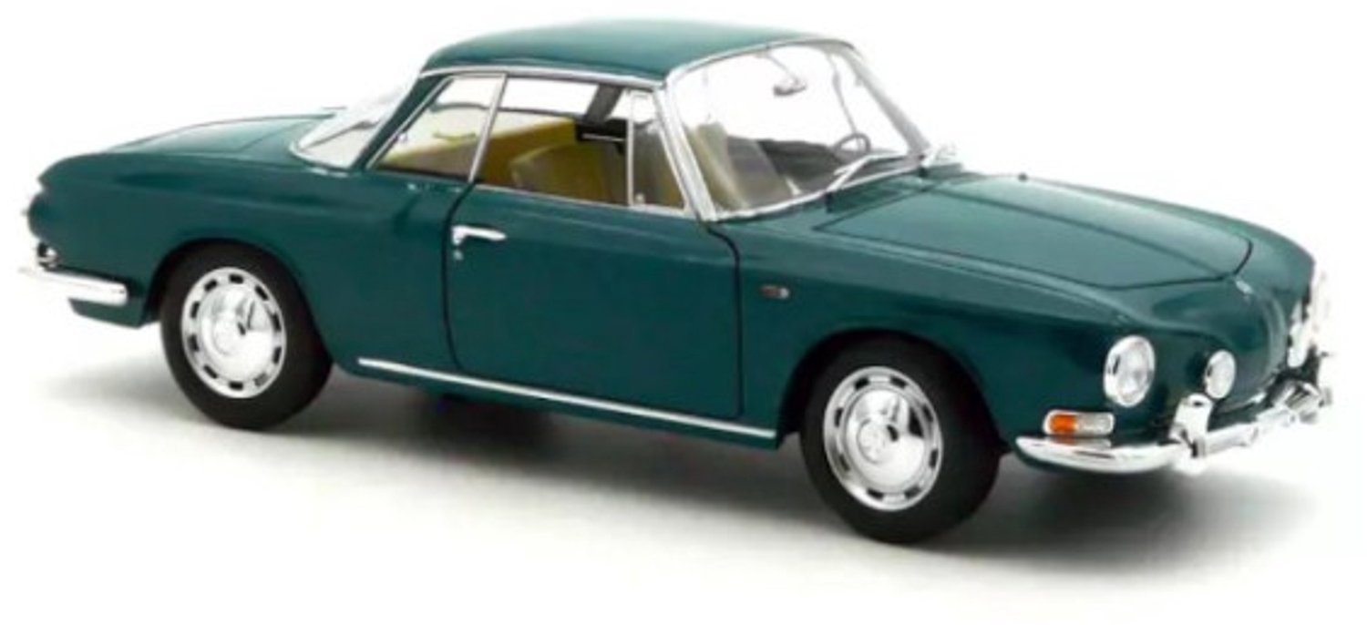 Volkswagen Karmann Ghia 1500 1963 Smaragd Groen Modelauto 1/18 Norev