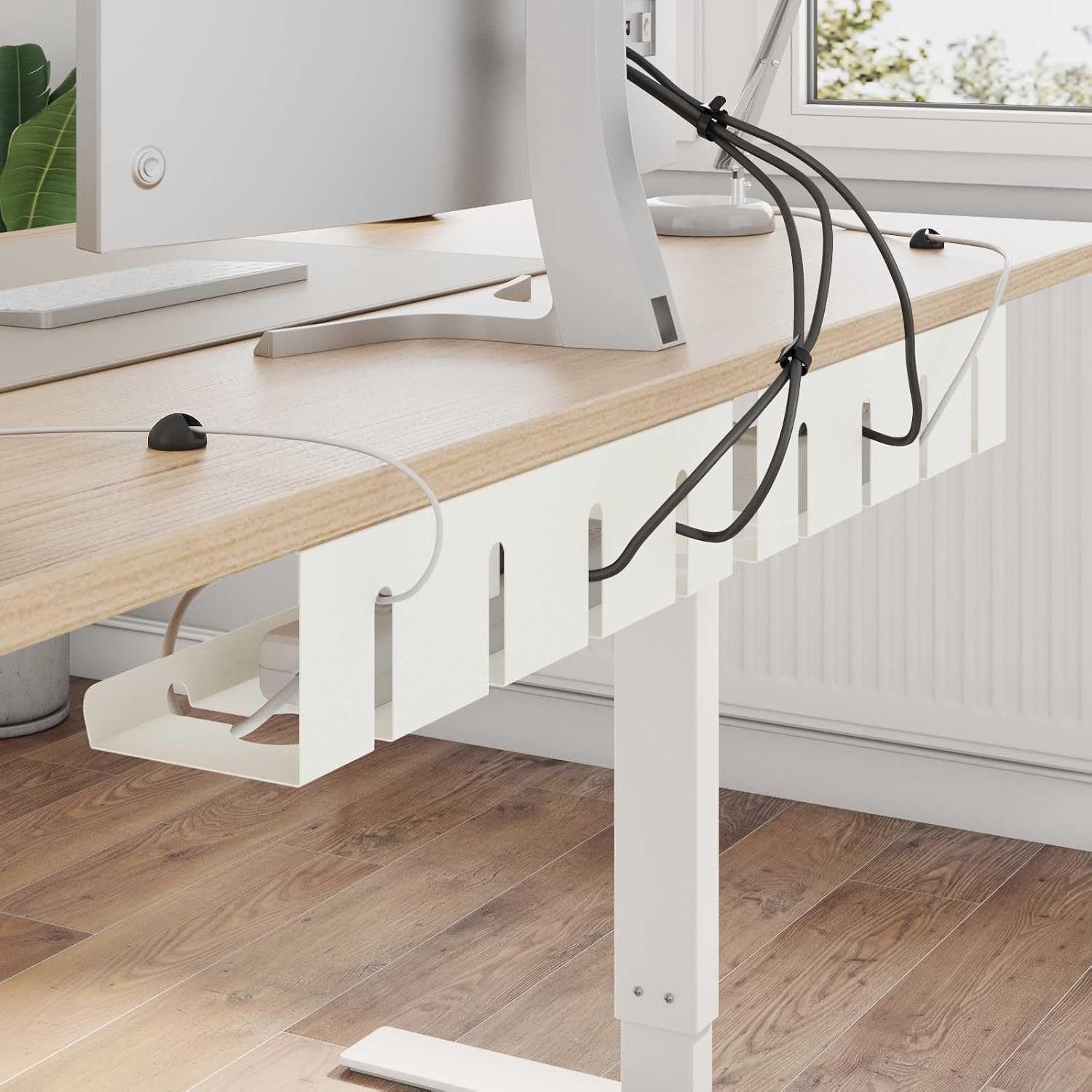 Tray 2 STK. Bureauhouder Staal Wit