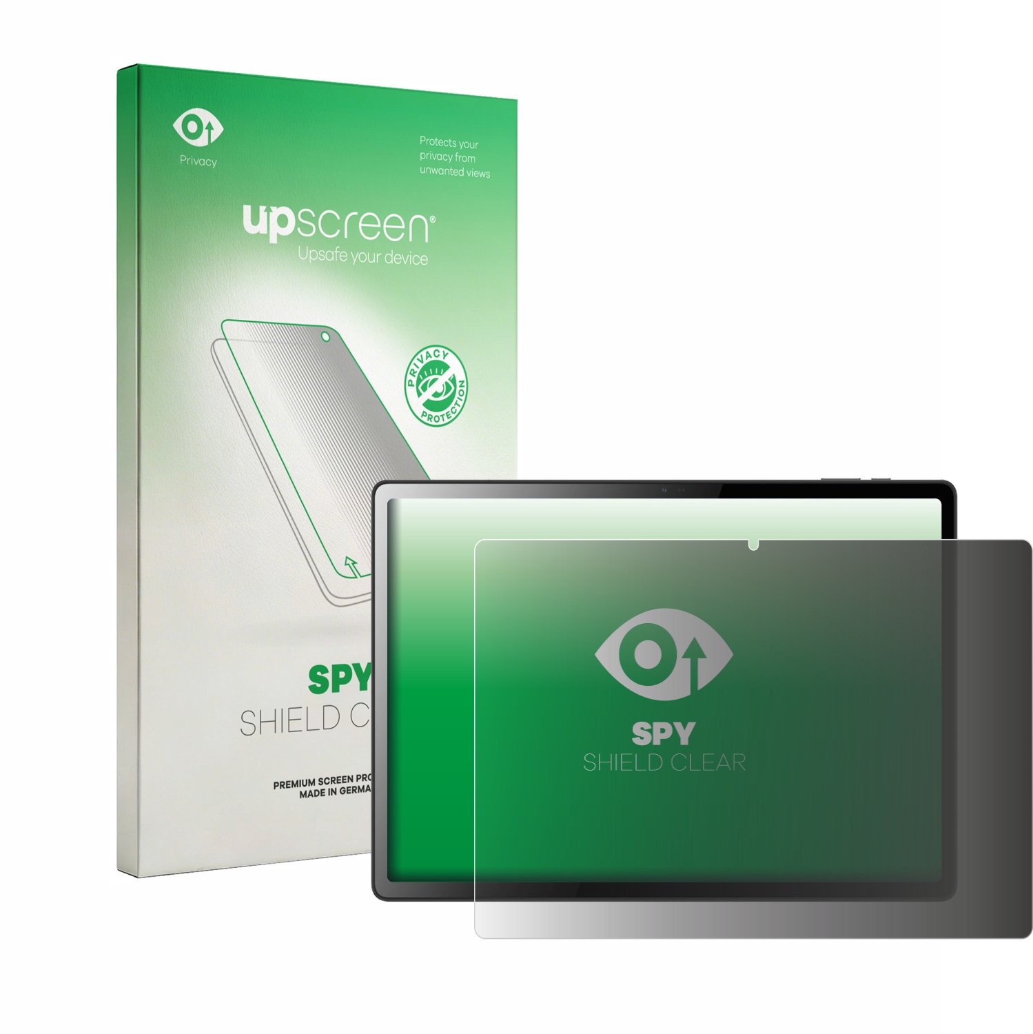 upscreen - privacy screenprotector voor Logicom Tab XXL 14" - Folie Beschermfolie Blauwlichtfilter