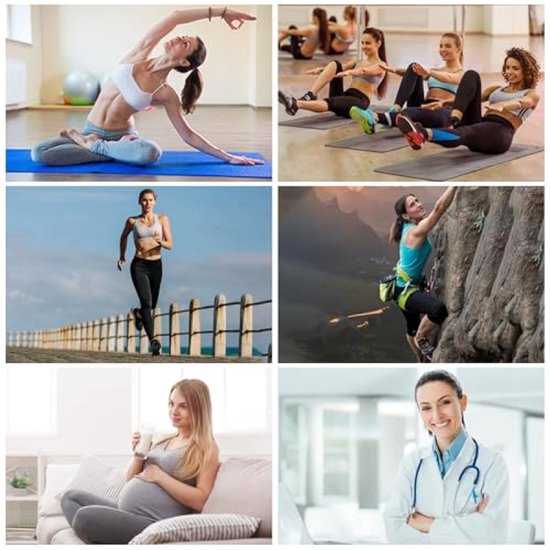 3 paar antislip sportsokken voor dames - zachte grip voor yoga en pilates - maat 36-40 — afbeelding 5