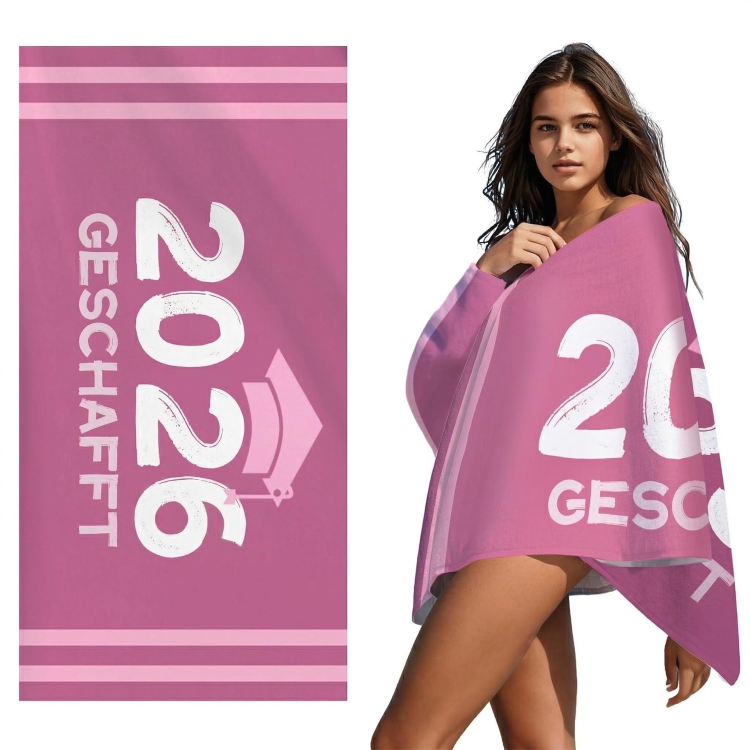 Microvezel Strandhanddoek 80x160cm Afstudeerfeest Cadeau