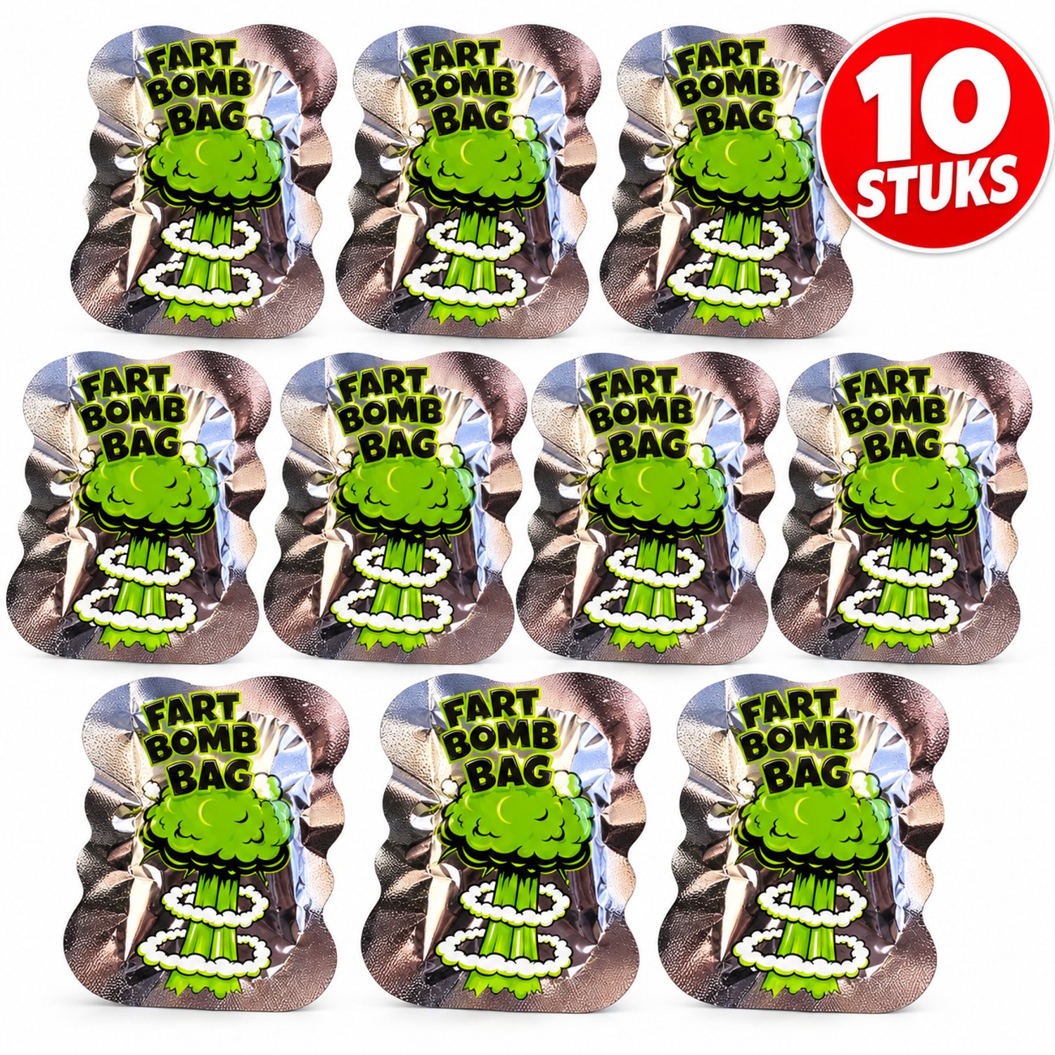 Fart Bomb Bag – 10 Stuks – Stinkbommetjes – Grappig Prank Feestartikel – Stinkzakjes – Fopartikel