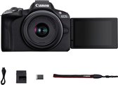 Canon EOS R50 ZWART + RF-S 18-45 IS STM - Systeemcamera - 24.2 MP - 4K Video - Kantelbaar touchscreen - Inclusief standaard zoomlens