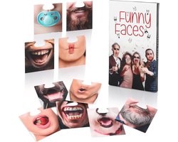 FunX Fotobox Kaarten met 40 Grappige Gezichten - Feestaccessoires
