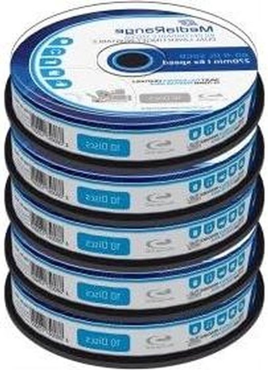 Blu-ray Disc BD-R DL - Dubbellaagse schijven - Data archiveren - Volledig bedrukbaar - 50 GB - Wit