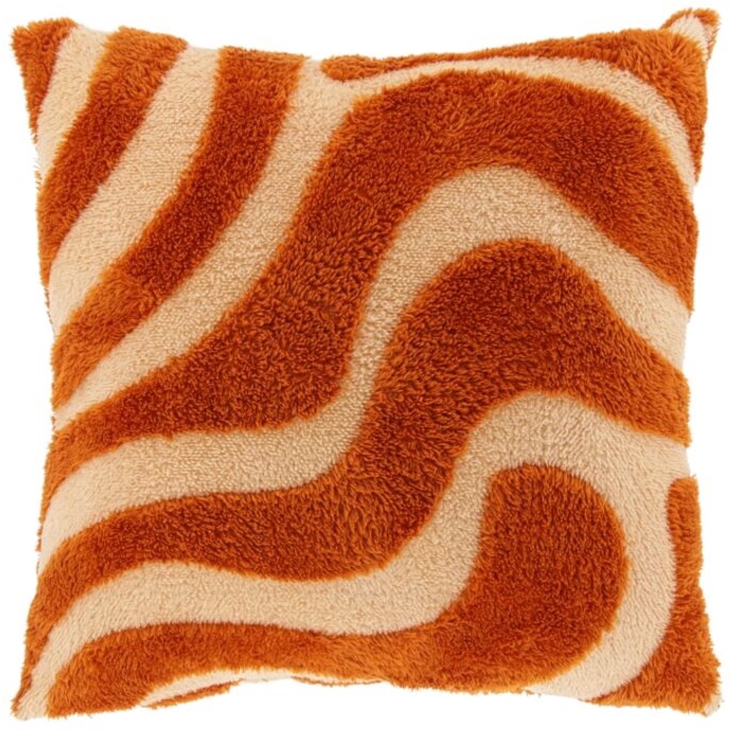 Unique Living Sierkussen Maud - orange flame - 50x50cm Oranje