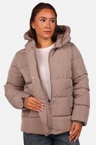 Getdrezzed Winterjas - Maat: M - essentials winterjas kort taupe