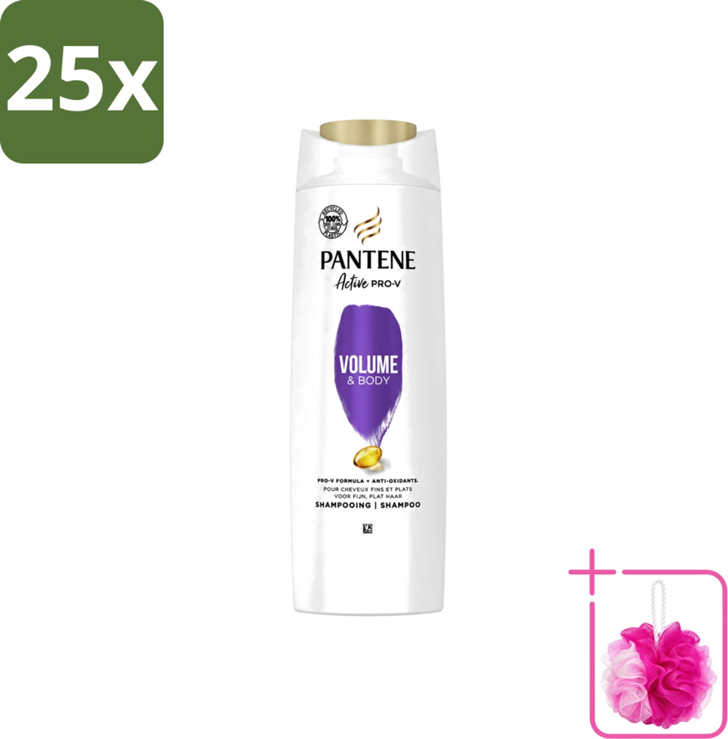 25 x Pantene - Shampoo - Antioxidant - 360 ml - Bulkverpakking - Pantene Shampoo Antioxidant - Douchemop - Haar beschermen