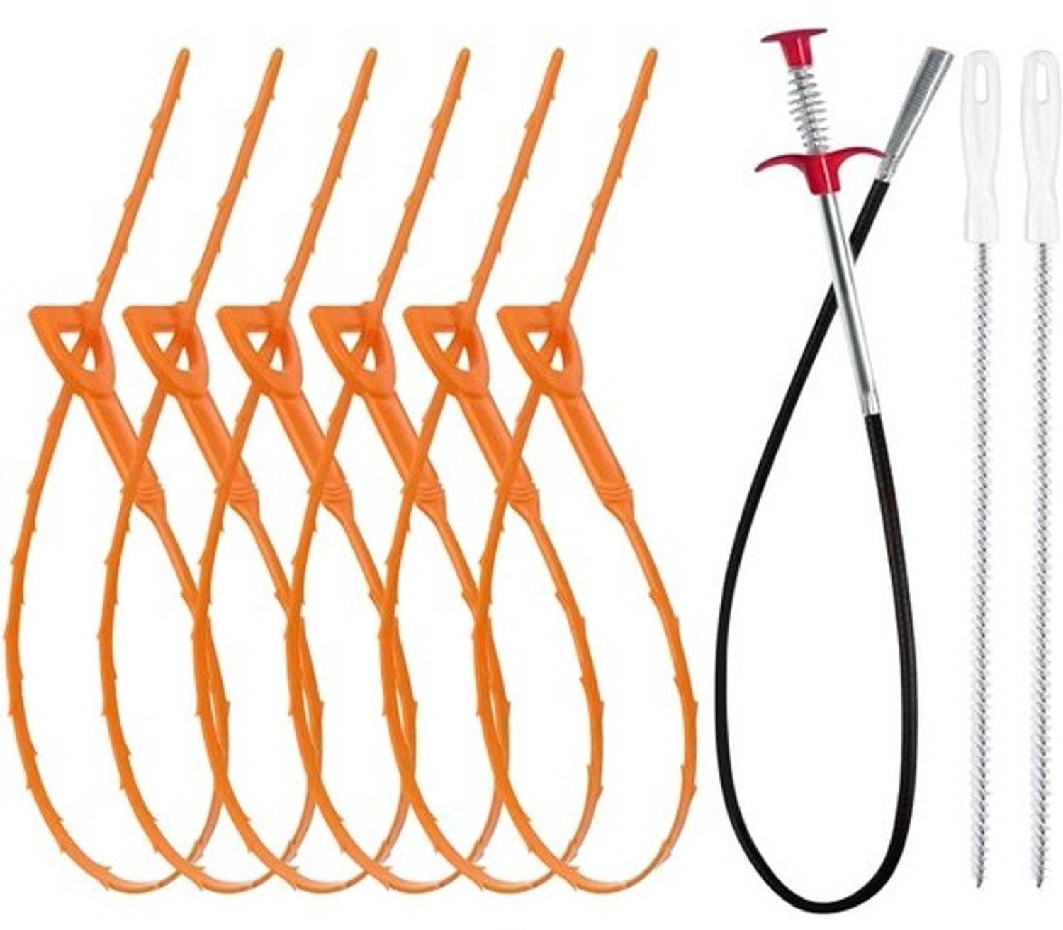 Wastafelontstopper - Leidingreiniger - Verstoppingen verwijderen - Ergonomisch ontwerp - 90 cm - Metaal