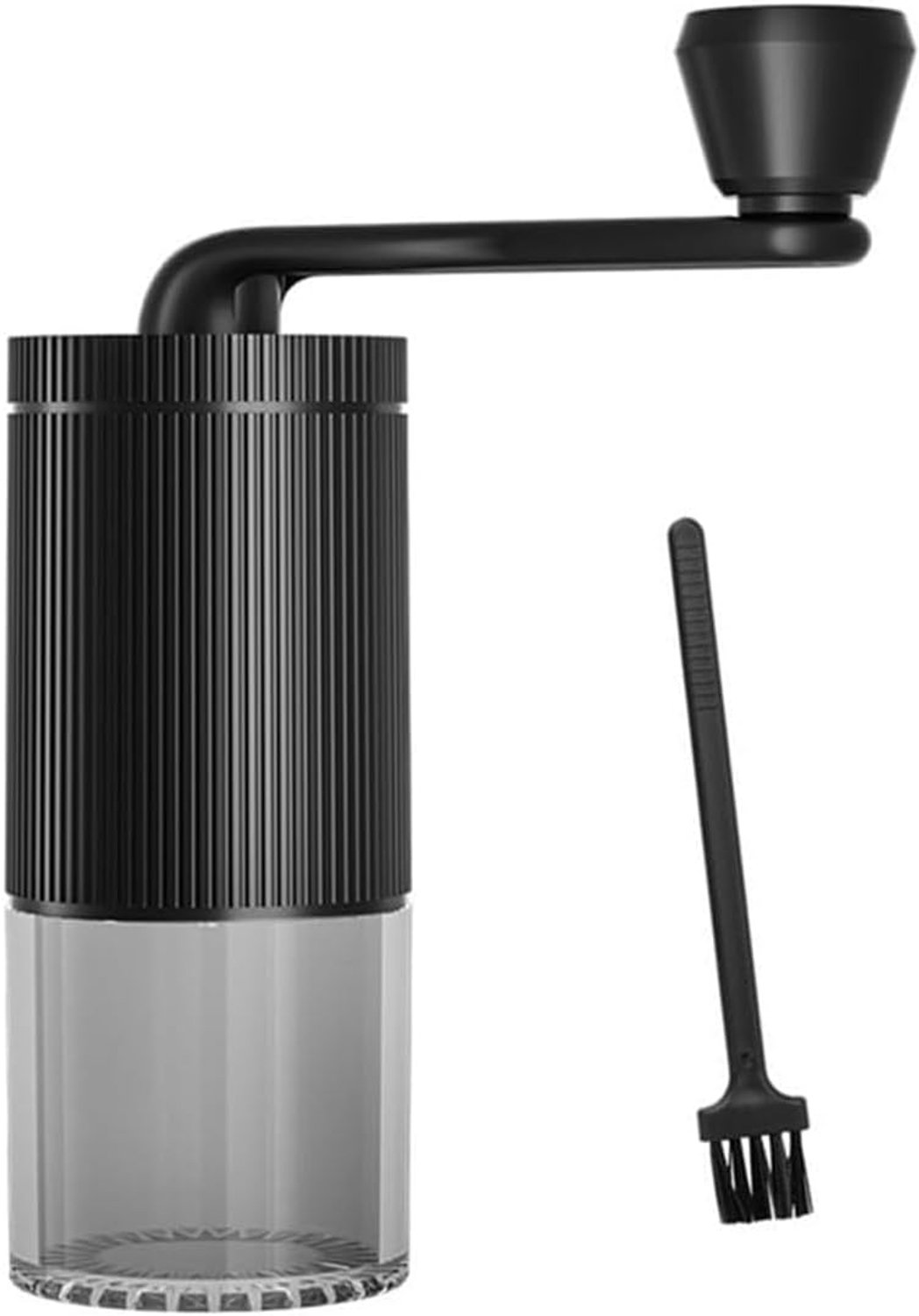 Handmatige koffiemolen voor overgieten - handslingermolen met stalen kern, snel slijpen in 13 beurten, duurzame constructie voor thuis en op reis (wit)