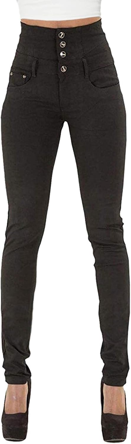 Jeans hoge taille stretch denim jeans voor dames skinny slim fit skinny jeans potloodjeans casual broek stretch slanke stijlvolle broek