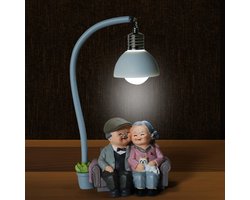 Pinyenr Verjaardagscadeau, oma en opa op bank, bruiloft, jubileum, verloving, voor koppels, decoratieve standbeelden - Homevero