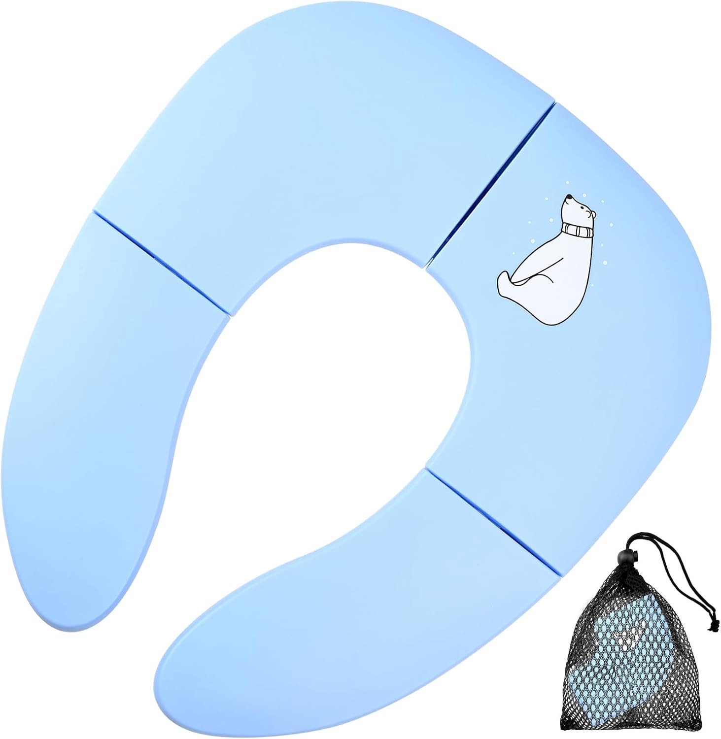 Vouwbare Toiletbril voor Kinderen, Draagbare Potty Seat voor Baby's en Peuters, Ideaal voor Reizen en Thuisgebruik