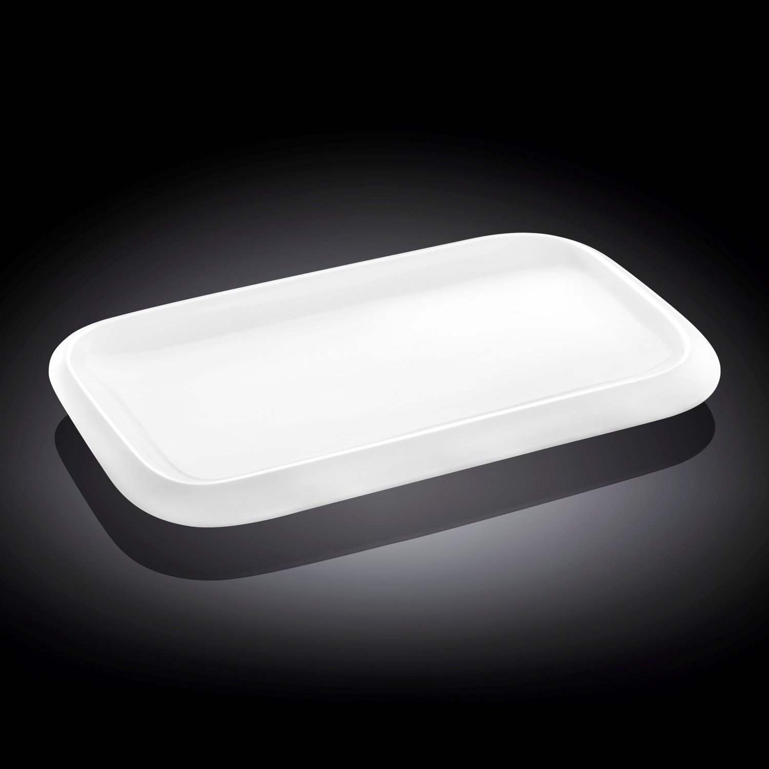 Wilmax Serveerplaat 25.5 x 15 cm van Porselein, Wit