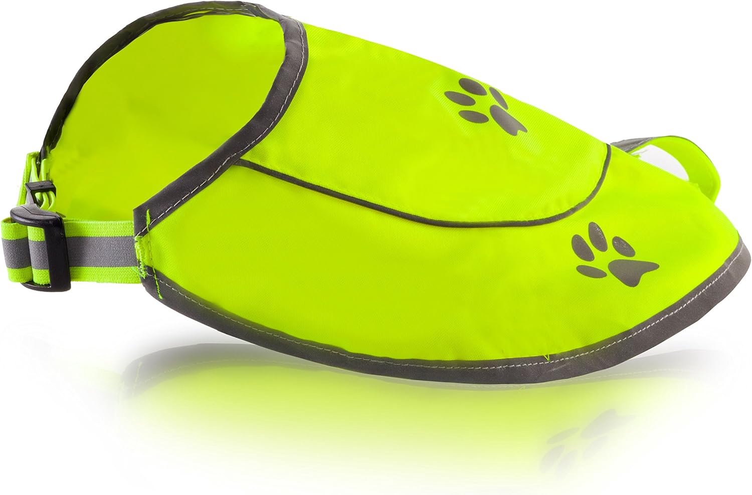 Reflecterend Vest - Comfortabele Veiligheidsjas voor Jacht, Hoge Zichtbaarheid voor Honden met Elastische Riemen en Gespverschlussluiting - Geel, Groot