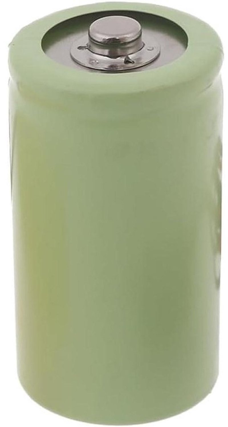 Dummybatterij placeholder - Nepbatterijcilinder - Elektrische verbinding - Geleider zonder lading - 60mm x 32mm - Groen