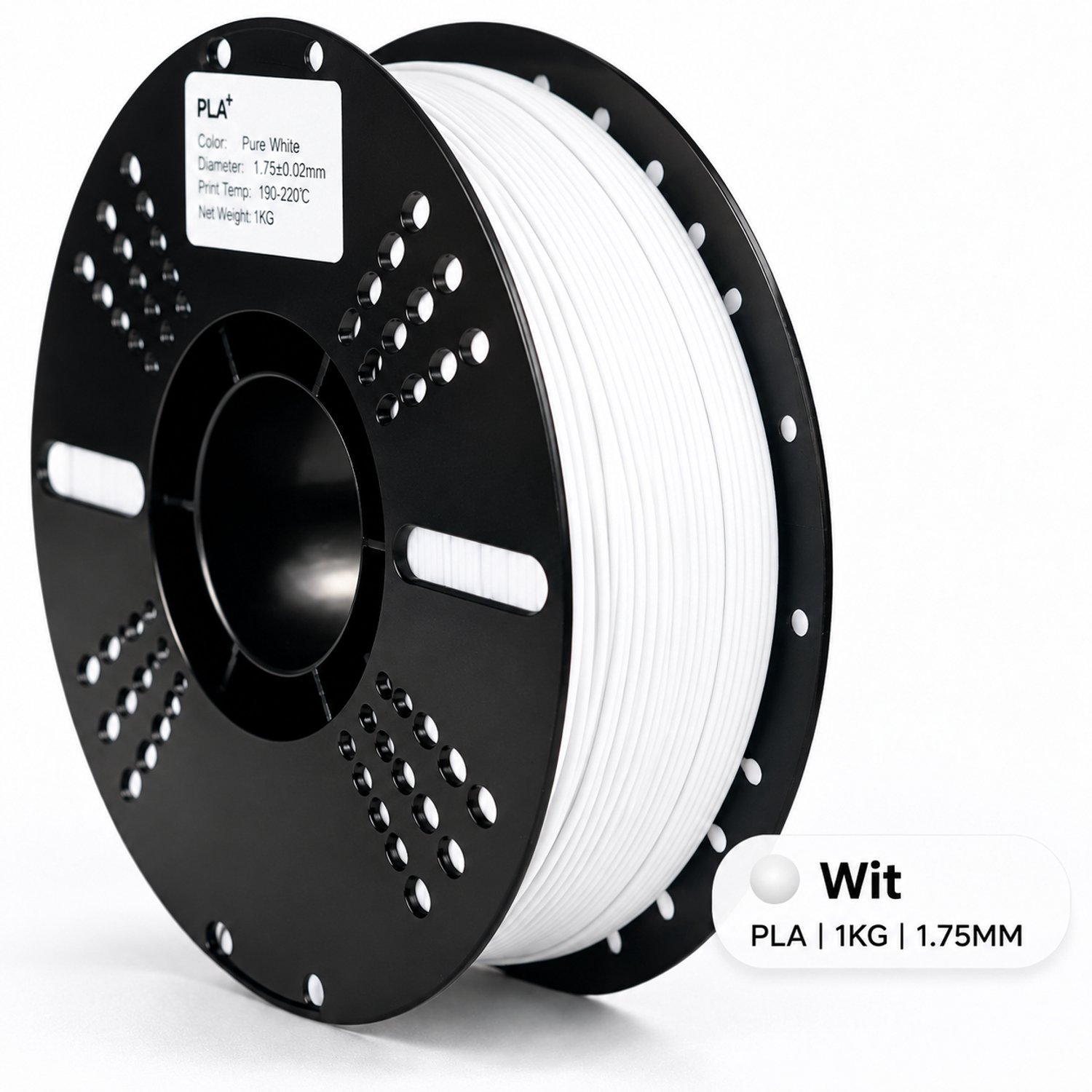 PLA+ Filament – Wit – 1.75mm – 1KG – Koppelprint