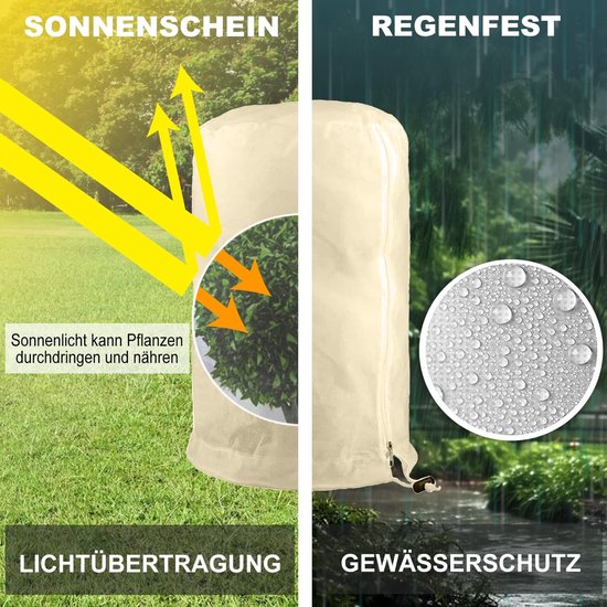 Winterbescherming voor planten, herbruikbaar, 160x180 cm — afbeelding 4