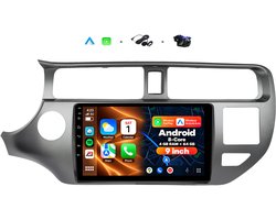 Boscer 2 Din Android 15 Autoradio - Geschikt voor Kia Rio (2012-2014) - Draadloos Apple Carplay & Android Auto - 8-Core 4+64GB - Interne Koeling - 9 Inch HD IPS Touchscreen - GPS Navigatie - WIFI, Bluetooth & USB - Achteruitrijcamera & Microfoon