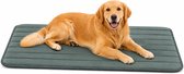 Hondenkussen – Hondenmand – Orthopedisch Xana Rechthoekig Groen XXL – 116x69cm – memory foam – antislip bodem – perfect voor hondenbench
