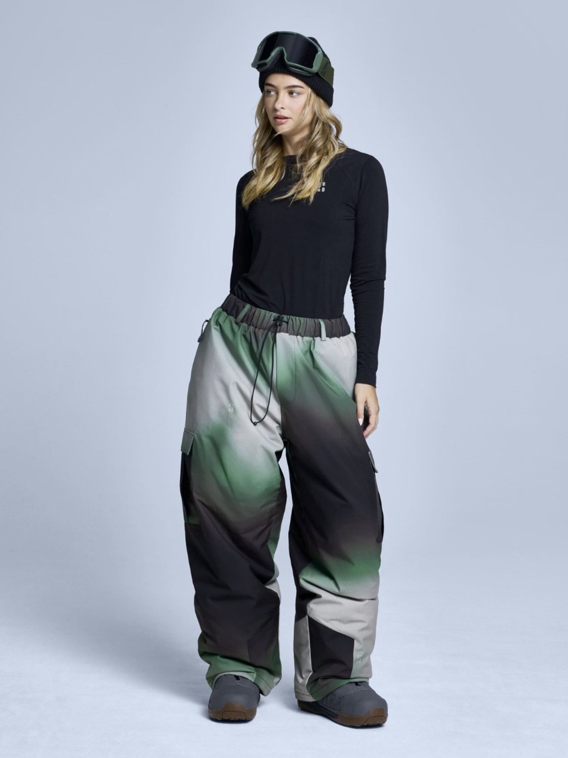 Poederbaas Jibba Cryo Park Unisex Skibroek Faded Groen