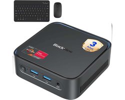 Blackview MP50 - 2026 Edition Mini PC - AMD Ryzen 5 3500U - 16 GB DDR4 & 512 GB M.2 SSD - Tot 3,7 GHz - Windows 11 Pro - Mini Computer met WiFi - Bluetooth - WiFi 5 - USB3.0 voor Kantoor - Inclusief Toetsenbord en muis - Zwart