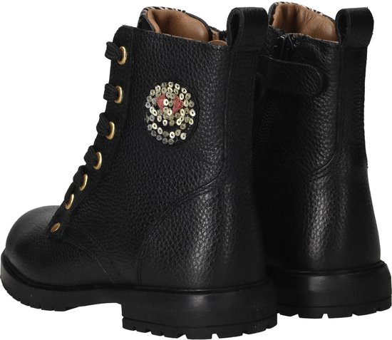 Develab Veterboots - Meisjes - Zwart - Maat:31
