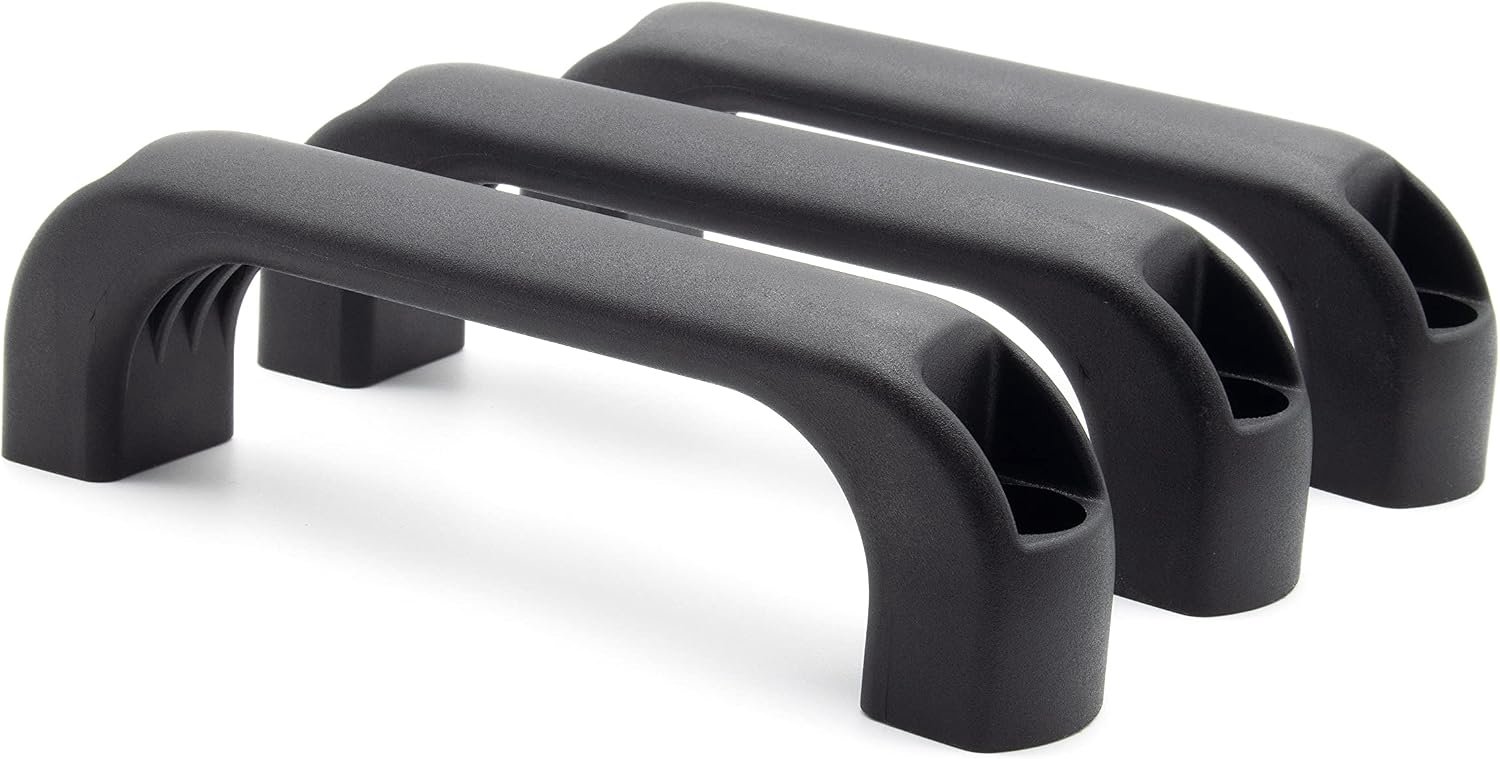 Beugelgreep 140 mm - kunststof D-vorm - trekgreep - snelle montage - 3 stuks - ServiceTopper